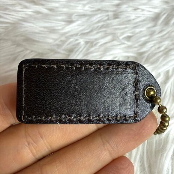 1.5" y2k COACH Vintage Fob Bag Charm Hang tag Hangtag - Picture 2 of 2
